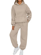 Kangaroo Pocket Hoodie and Joggers Set Plus Size | Outfit Sets Top and Pants Set from PHUNKYN