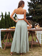 High Waist Wide Leg Pants | Trousers Wide Leg Pants from PHUNKYN