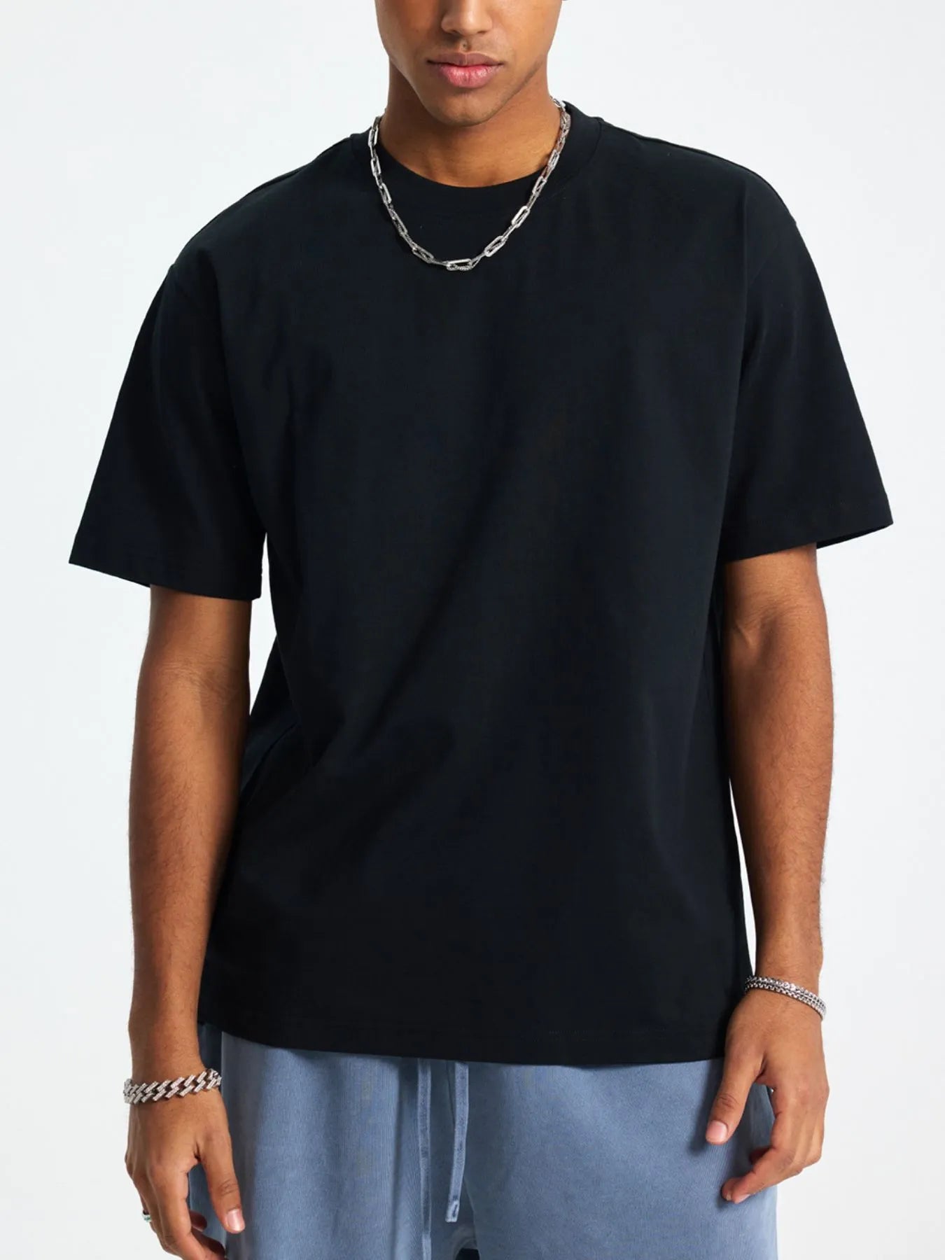 Men's Classic Crew Neck Oversized T-Shirt | T-Shirts T-Shirt from PHUNKYN