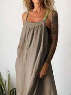 Ruched Cami Maxi Dress with Pockets | Dresses Maxi Dress from PHUNKYN