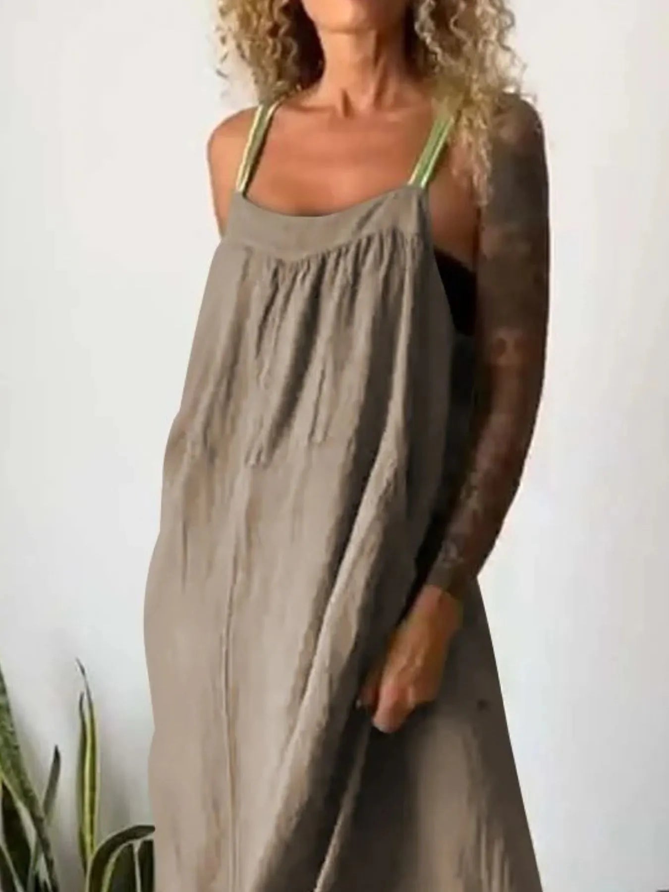 Ruched Cami Maxi Dress with Pockets | Dresses Maxi Dress from PHUNKYN