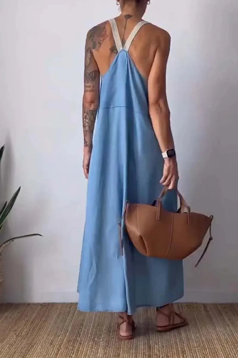 Ruched Cami Maxi Dress with Pockets | Dresses Maxi Dress from PHUNKYN