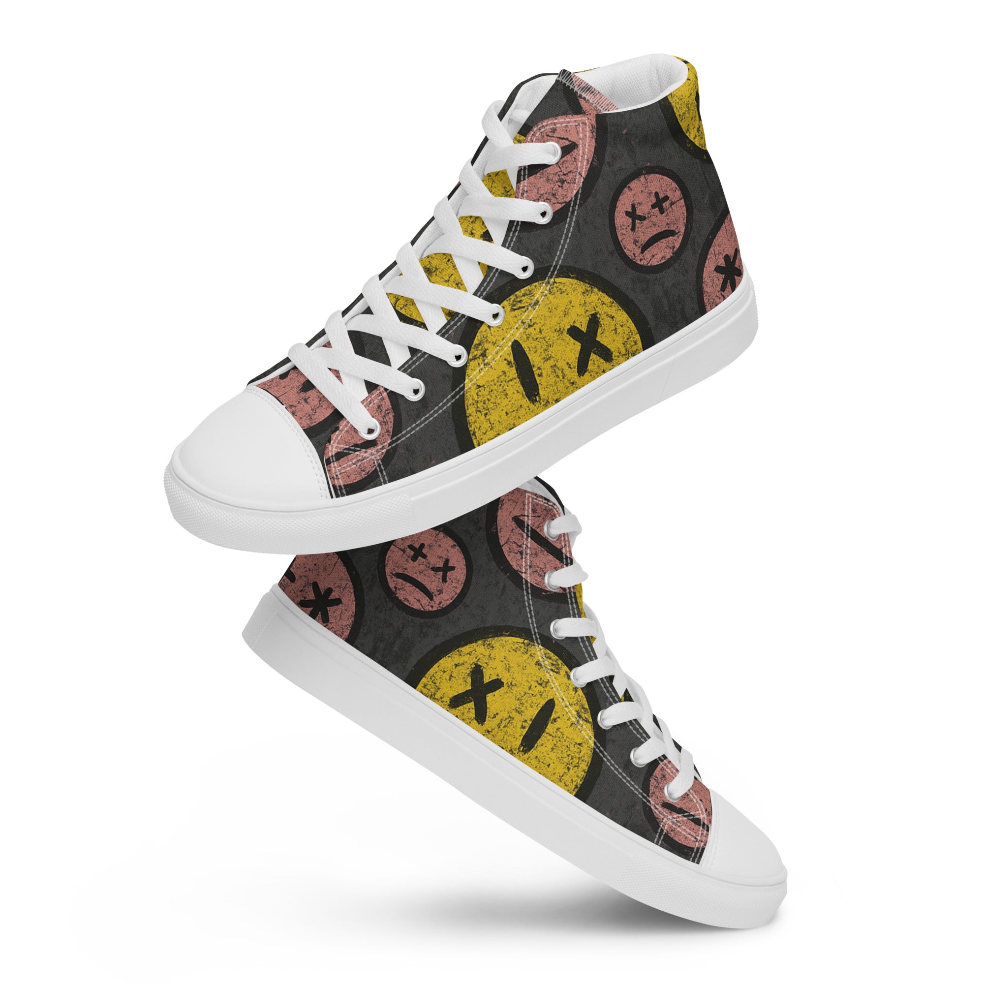 PHUNKYN SMILEY Men’s high top canvas shoes | Sneakers Sneakers from PHUNKYN