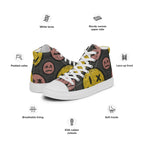 PHUNKYN SMILEY Men’s high top canvas shoes | Sneakers Sneakers from PHUNKYN
