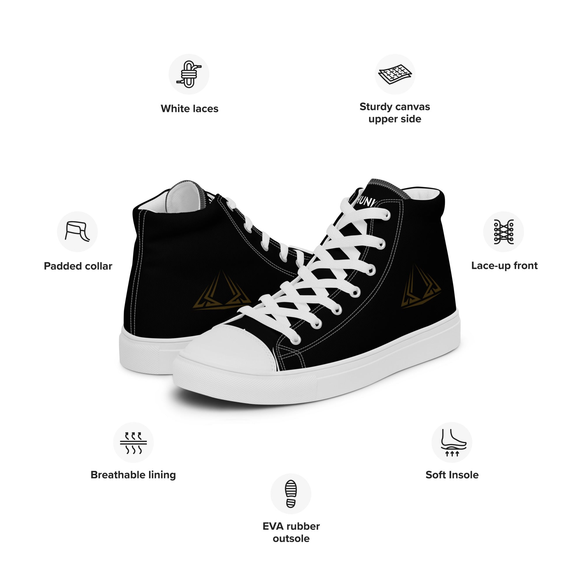 PHUNKYN Men’s high top canvas shoes | Sneakers Sneakers from PHUNKYN