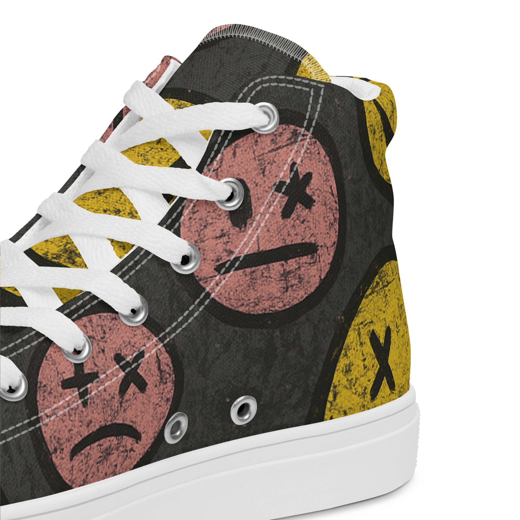 PHUNKYN SMILEY Men’s high top canvas shoes | Sneakers Sneakers from PHUNKYN