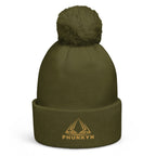 PHUNKYN Logo Pom pom beanie (Embroidery) | Beanies Beanie from PHUNKYN