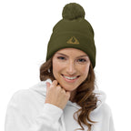 PHUNKYN Premium Pom pom Beanie (Embroidery) | Beanies Beanie from PHUNKYN