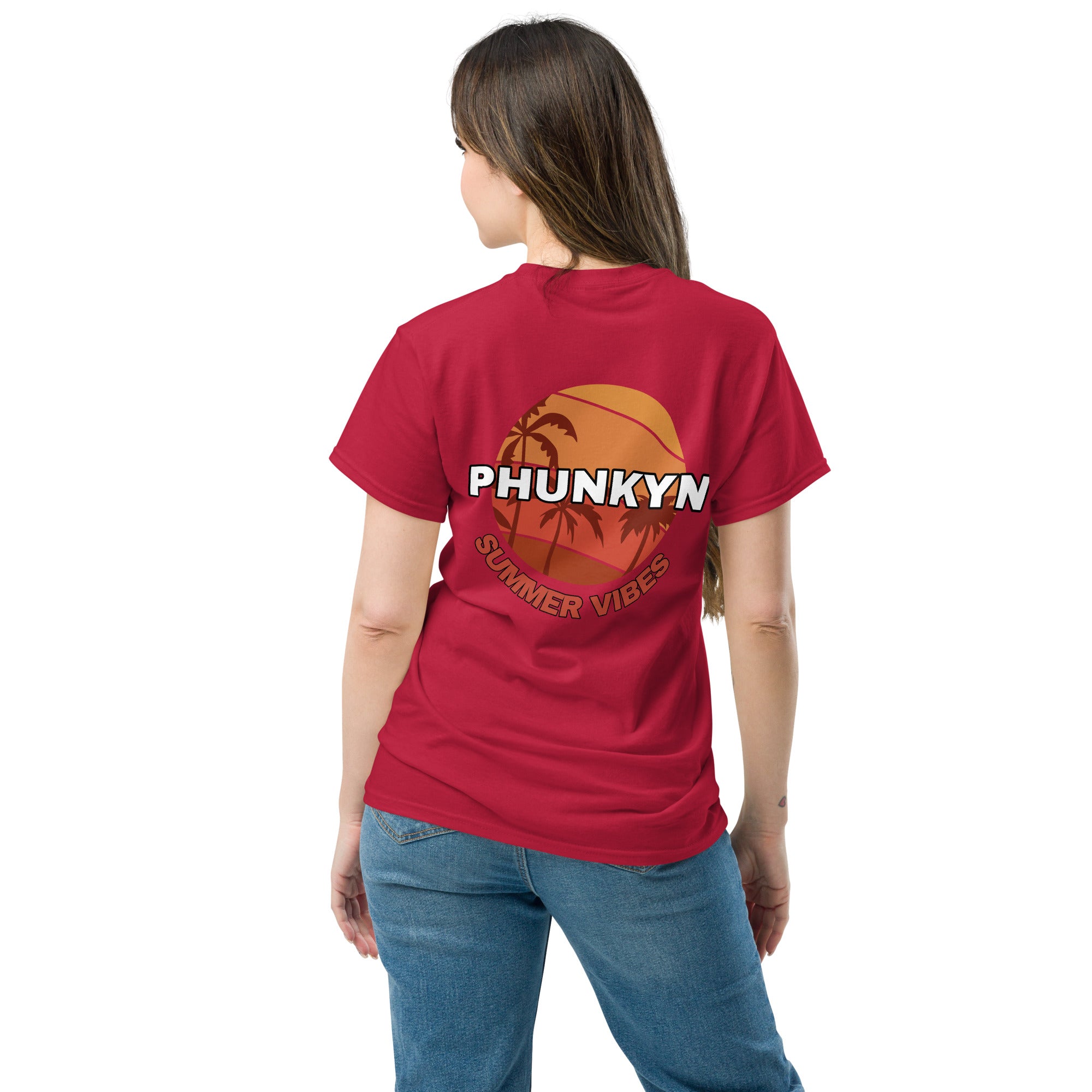 PHUNKYN Women's Classic Tee (Summer Vibe Rear Print) | T-Shirts T-Shirt from PHUNKYN