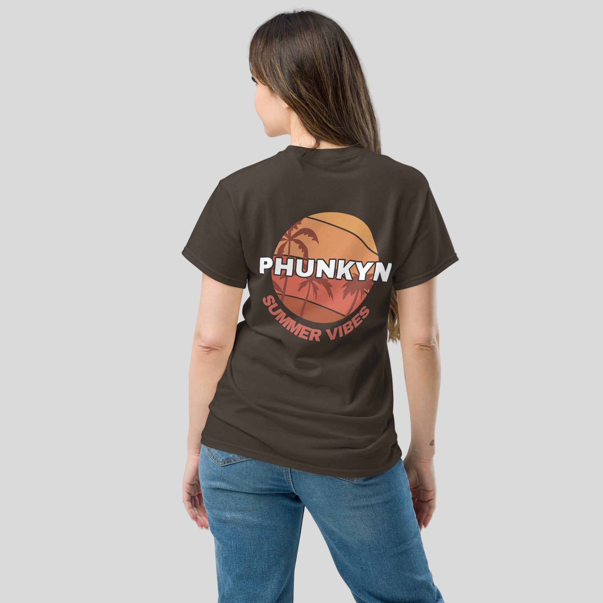 PHUNKYN Women's Classic Tee (Summer Vibe Rear Print) | T-Shirts T-Shirt from PHUNKYN