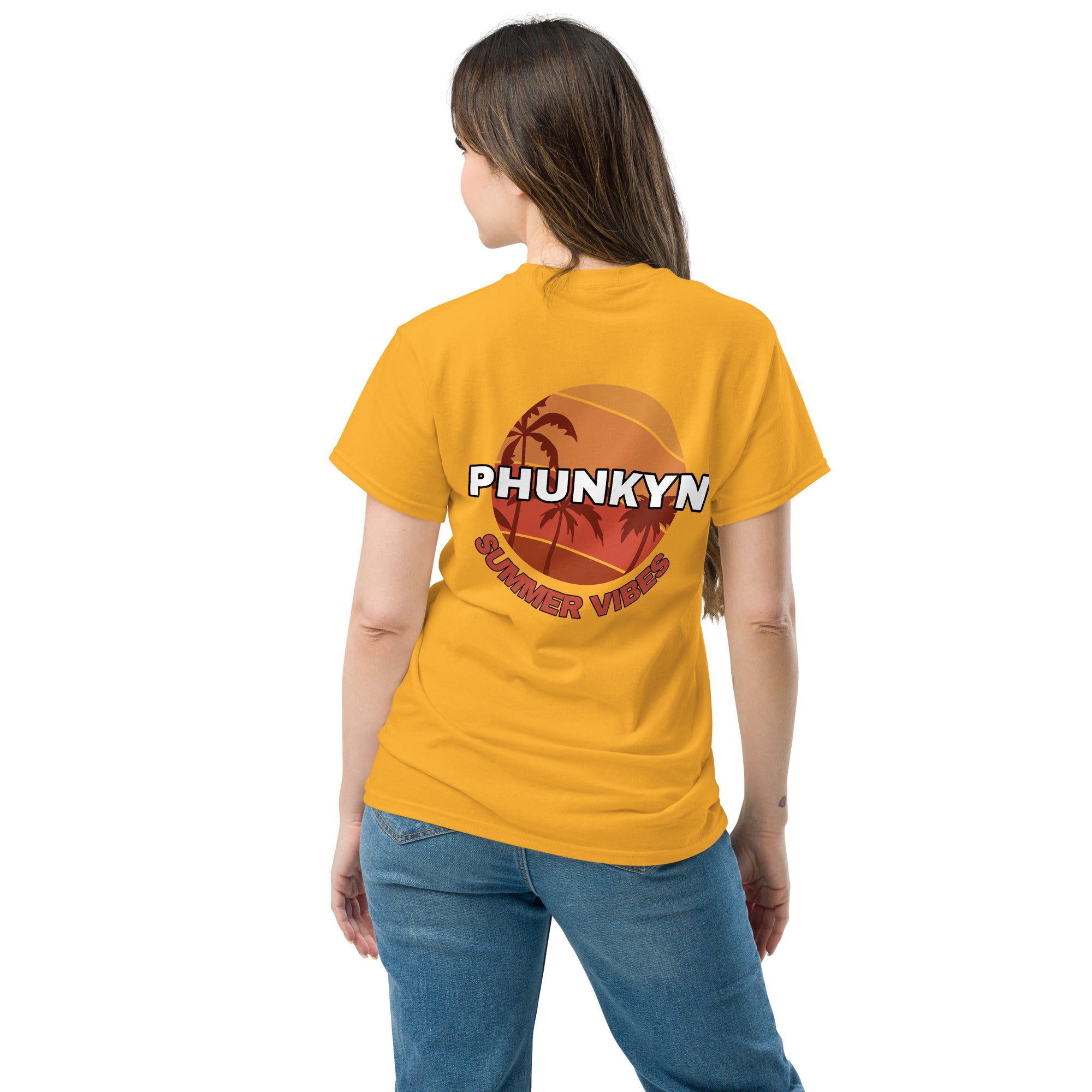 PHUNKYN Women's Classic Tee (Summer Vibe Rear Print) | T-Shirts T-Shirt from PHUNKYN