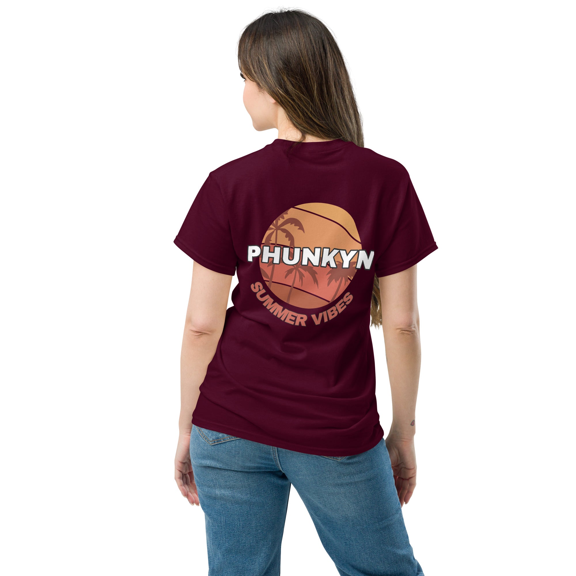 PHUNKYN Women's Classic Tee (Summer Vibe Rear Print) | T-Shirts T-Shirt from PHUNKYN