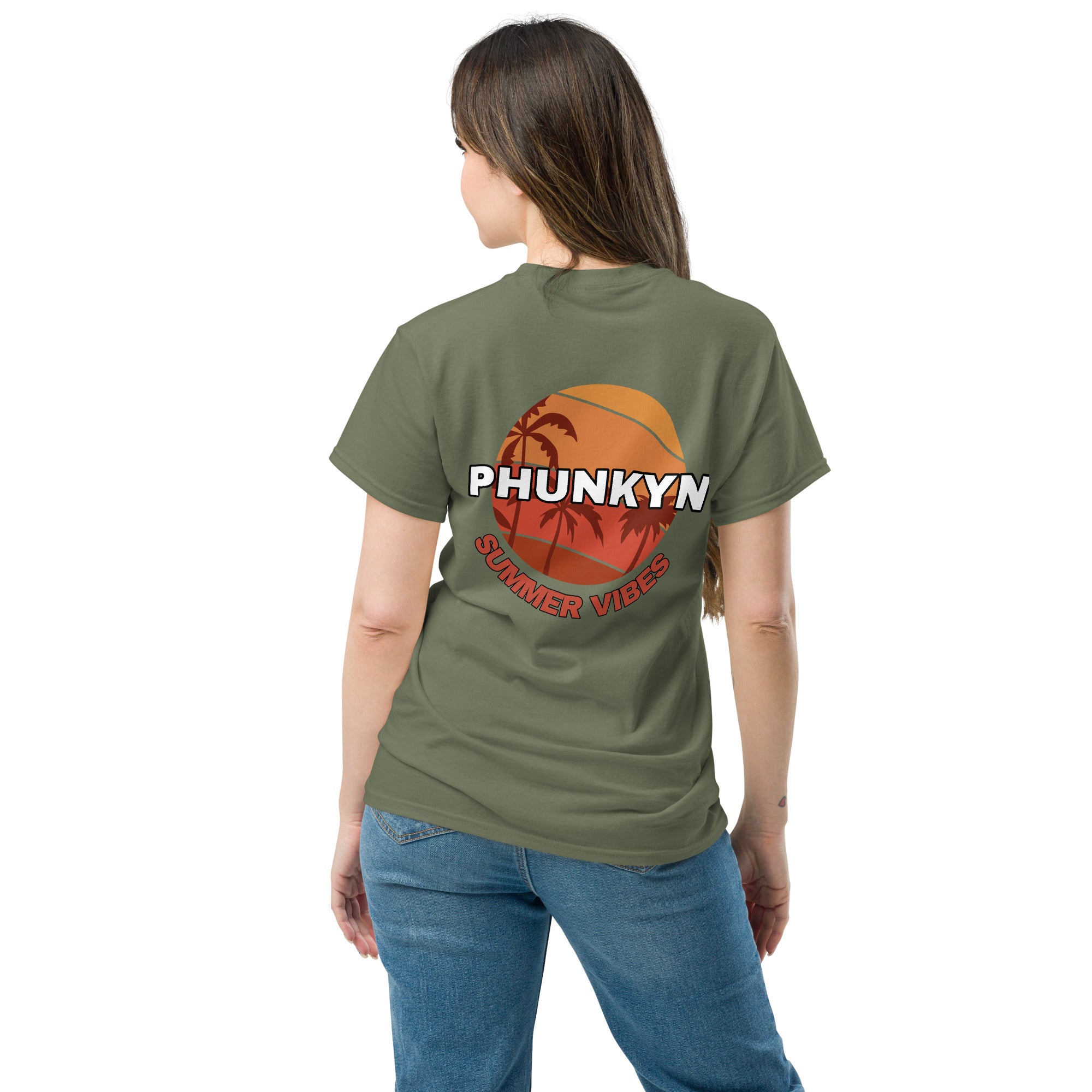 PHUNKYN Women's Classic Tee (Summer Vibe Rear Print) | T-Shirts T-Shirt from PHUNKYN
