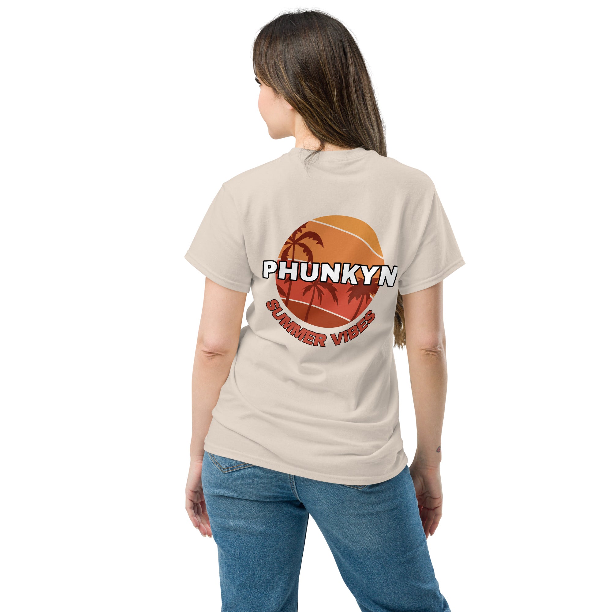 PHUNKYN Women's Classic Tee (Summer Vibe Rear Print) | T-Shirts T-Shirt from PHUNKYN