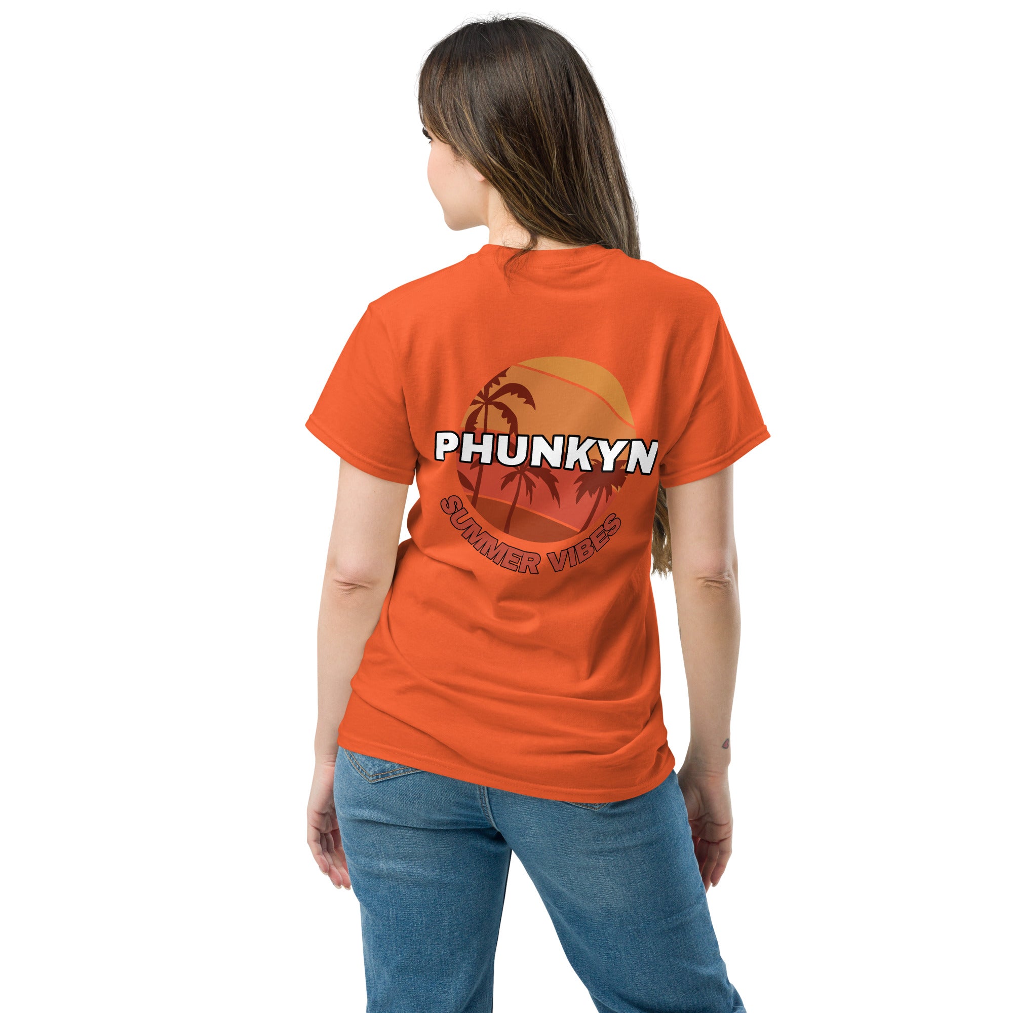 PHUNKYN Women's Classic Tee (Summer Vibe Rear Print) | T-Shirts T-Shirt from PHUNKYN