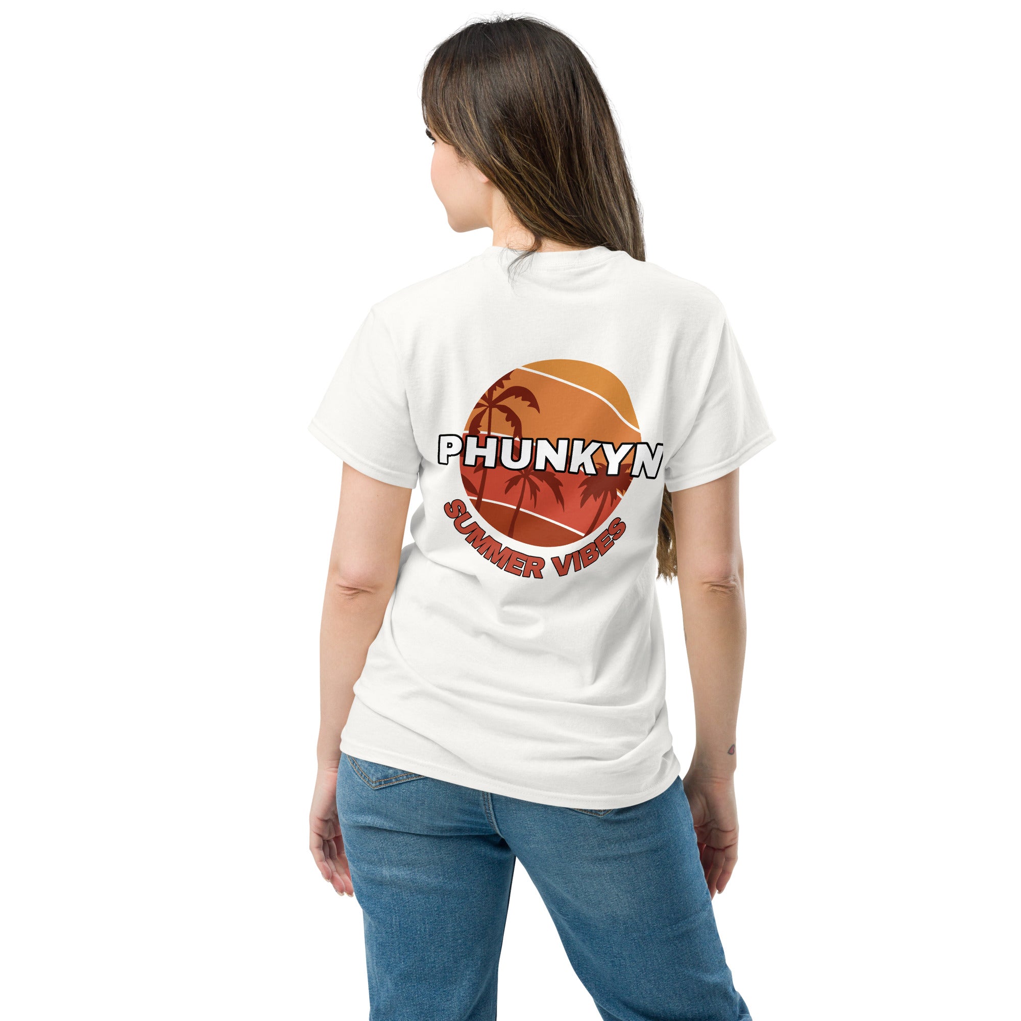 PHUNKYN Women's Classic Tee (Summer Vibe Rear Print) | T-Shirts T-Shirt from PHUNKYN